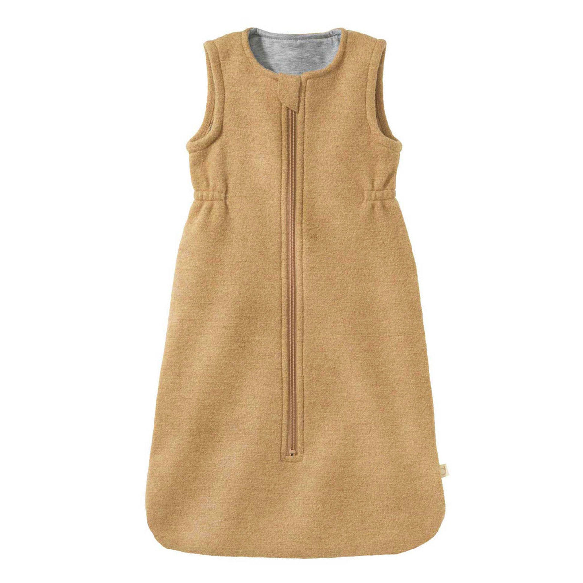 Gigoteuse en laine bouillie et coton bio Disana - Caramel