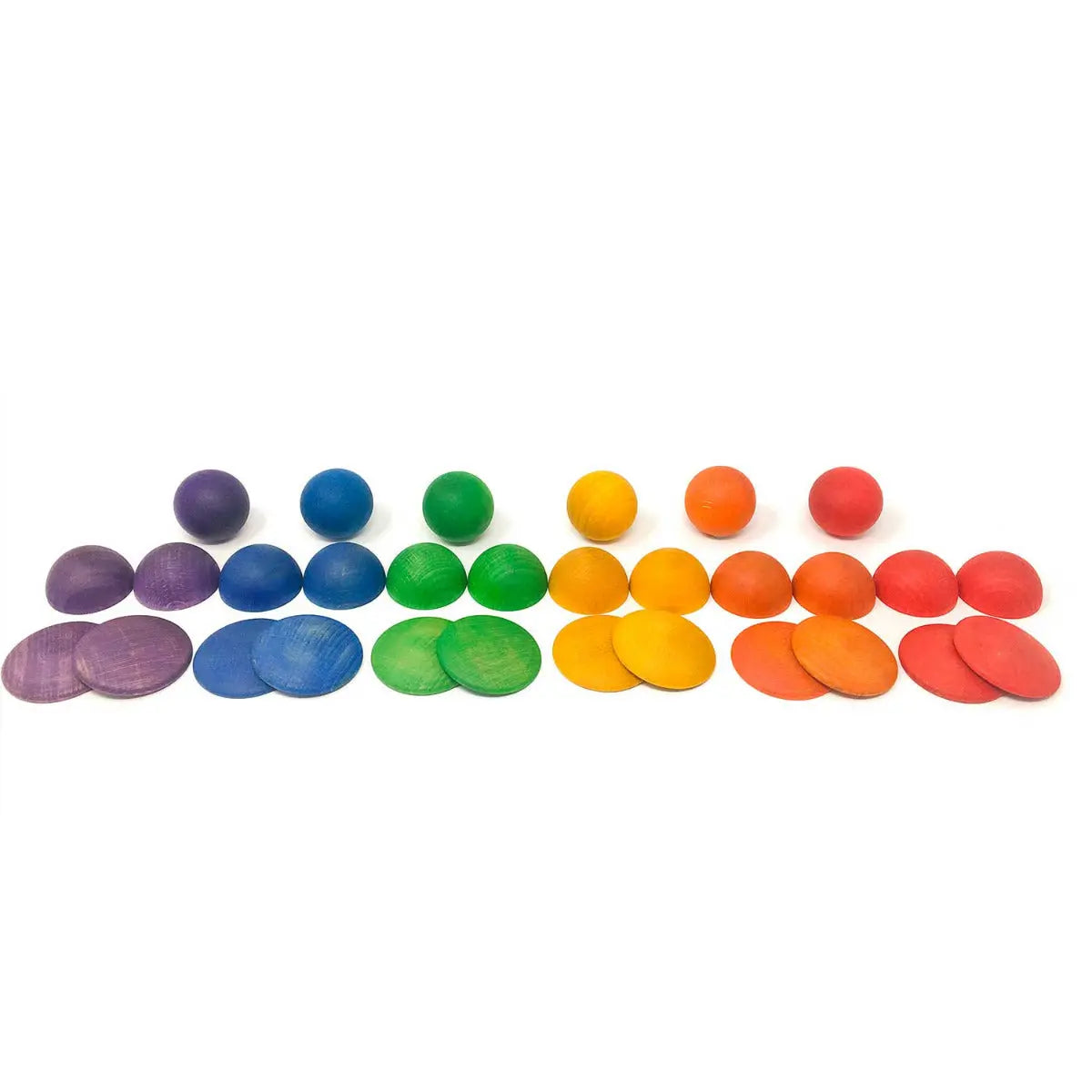 Lot de 30 boules, demi-Sphères et Disques Grapat 