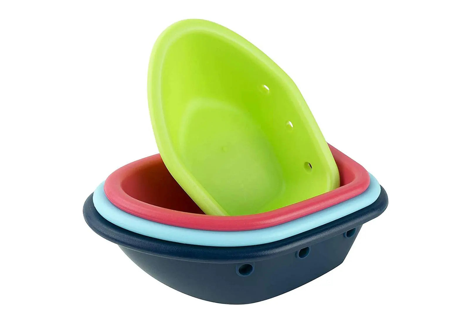 4 bateaux à empiler en résine végétale Green Sprouts green Sprouts