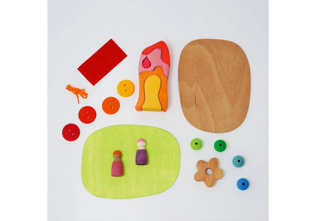 Jouets libres Grimm's - Prairie fleurie 