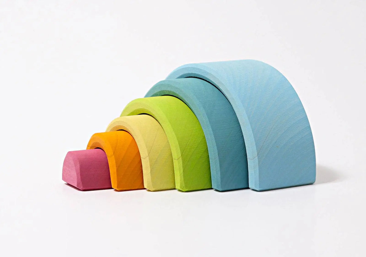Petit Arc-en-ciel Grimm's Pastel - 6 pièces