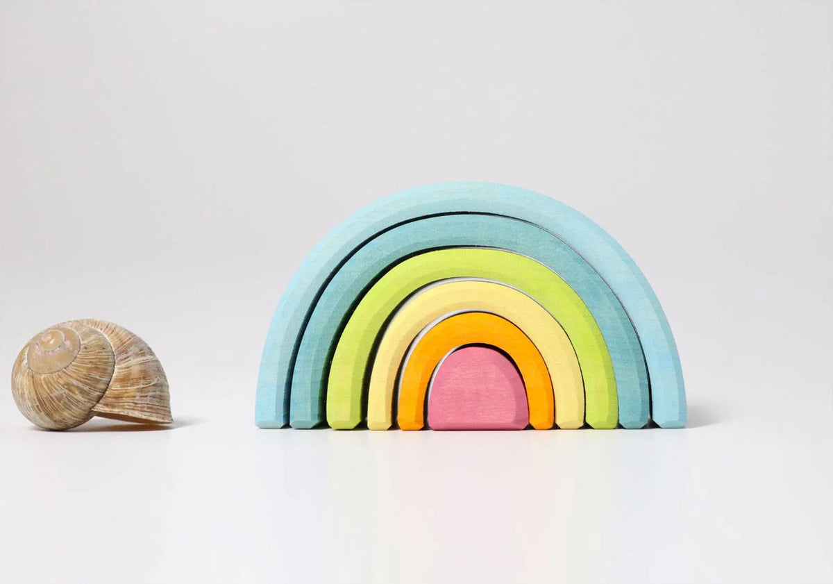 Petit Arc-en-ciel Grimm's Pastel - 6 pièces