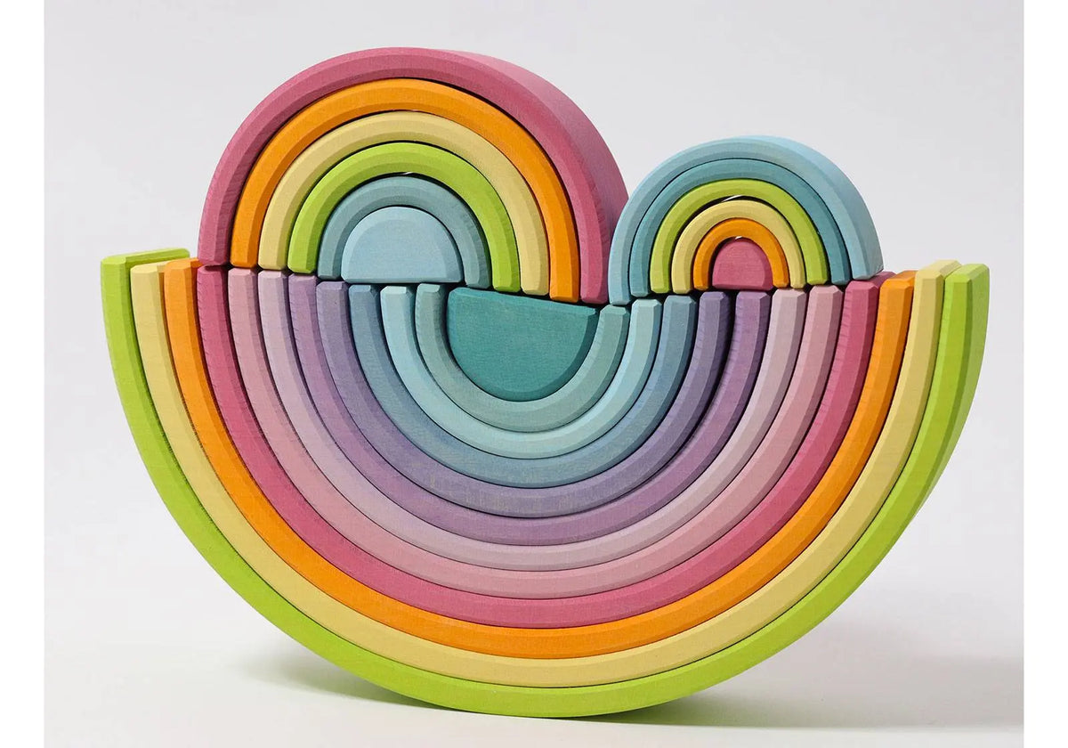 Petit Arc-en-ciel Grimm's Pastel - 6 pièces