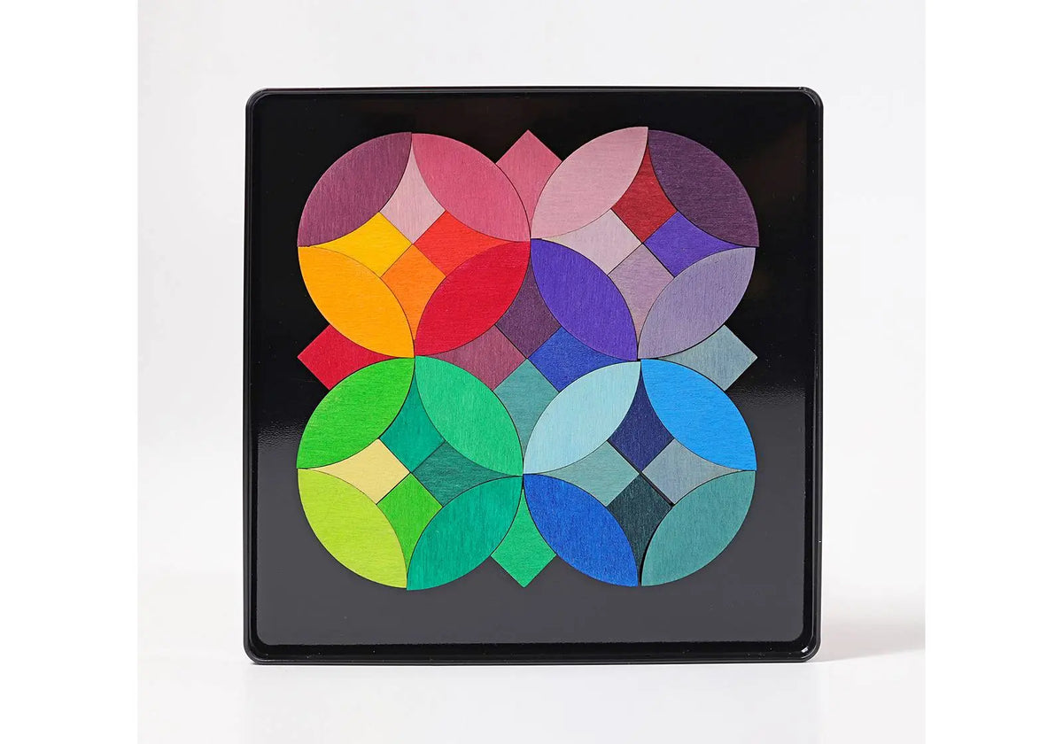 Puzzle magnétique en bois cercles Grimm's 