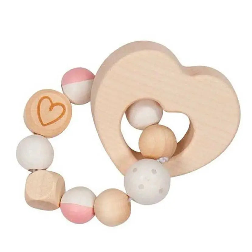 Hochet élastique Heimess - Heart - Lilinappy