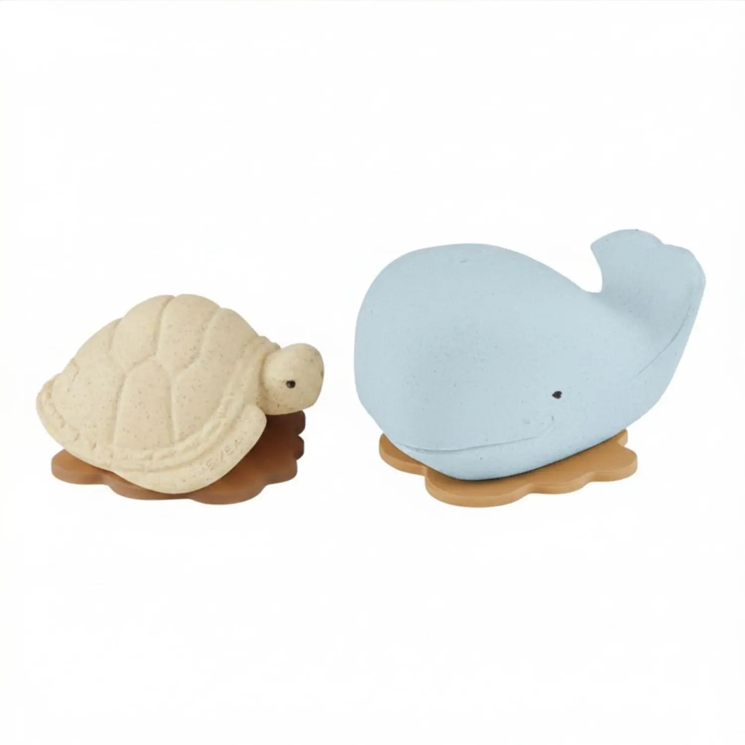 Jouets de bain en caoutchouc recyclé Hevea - Baleine & Tortue 