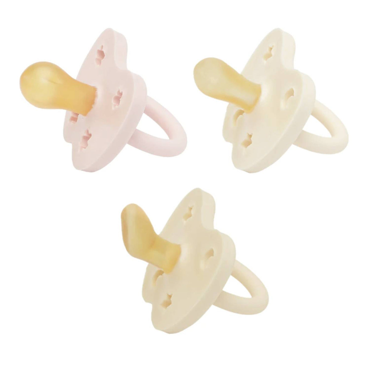 Coffret de tétines Hevea 0/3mois - Rose