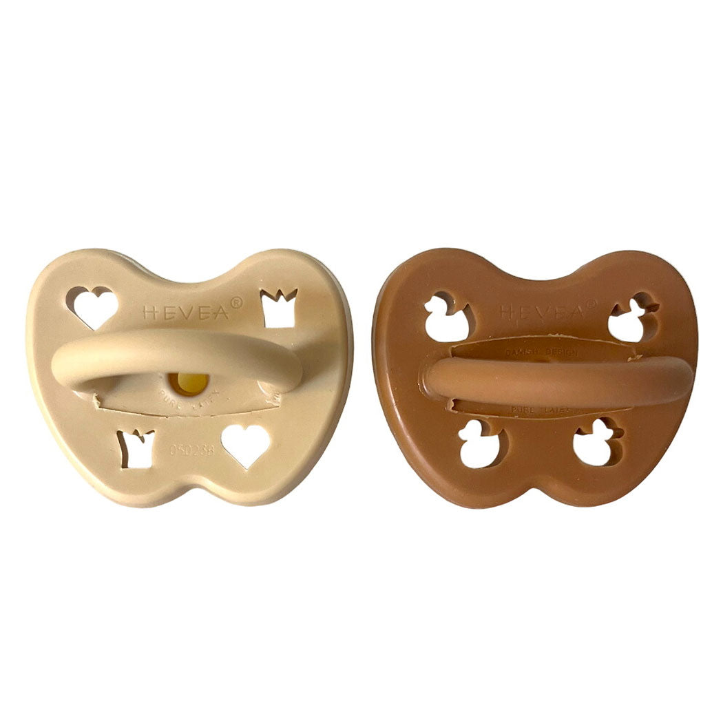 2 tétines en caoutchouc naturel Hévéa - Clay Earth 3/36 mois