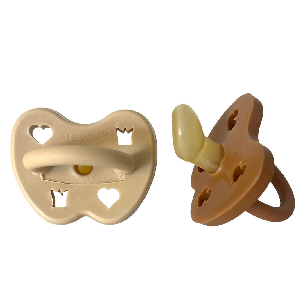 2 tétines en caoutchouc naturel Hévéa - Clay Earth 3/36 mois