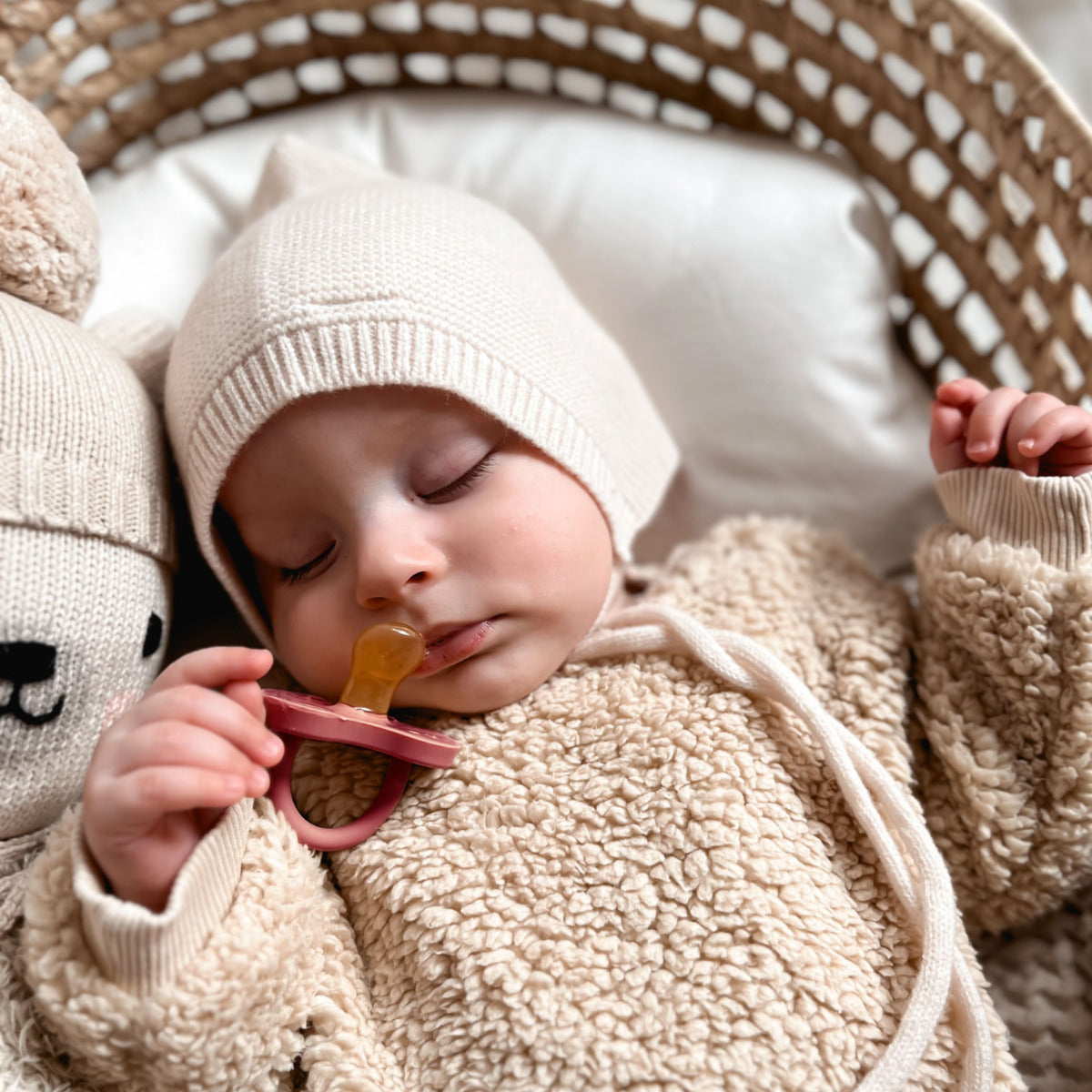 2 tétines en caoutchouc naturel Hévéa - Clay Earth 3/36 mois 