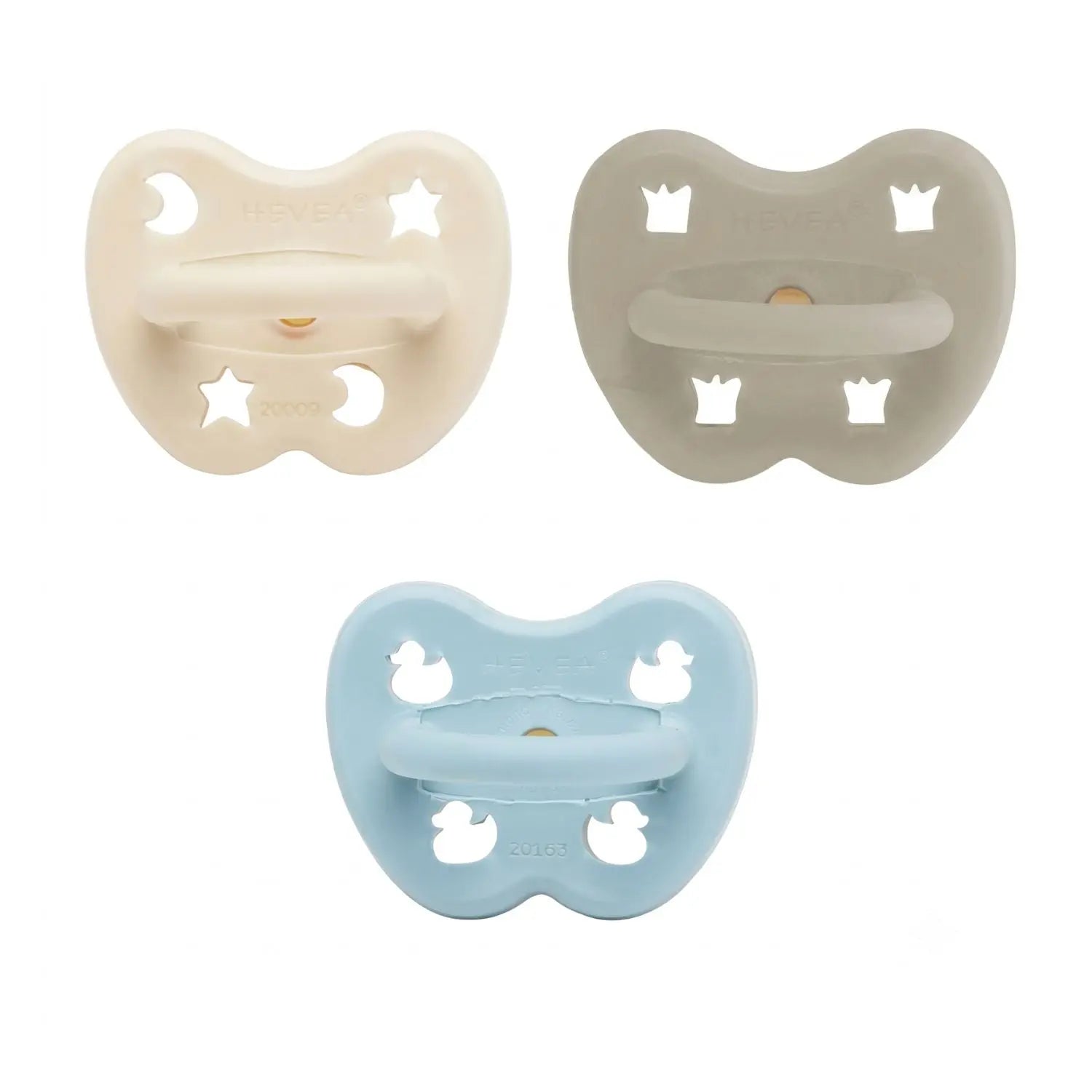 Coffret de tétines Hevea 0/3mois - Mix bleu 