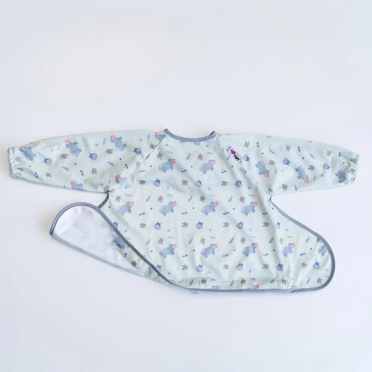 Bavoir à ventouses Cover et Catch Tidy Tot - Hippos - Lilinappy