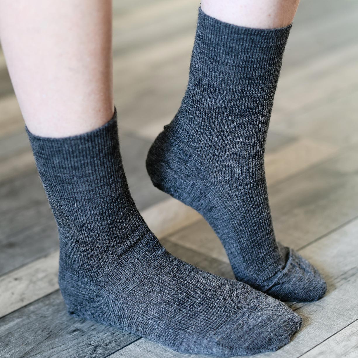 Chaussettes fines en laine Hirsch Natur Adulte 