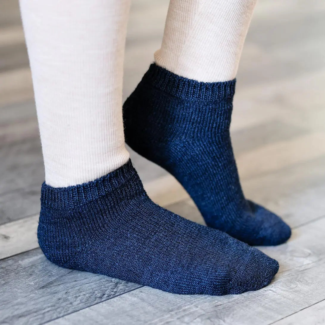 Chaussettes adulte laine et soie EliaYoga Hirsch Natur 