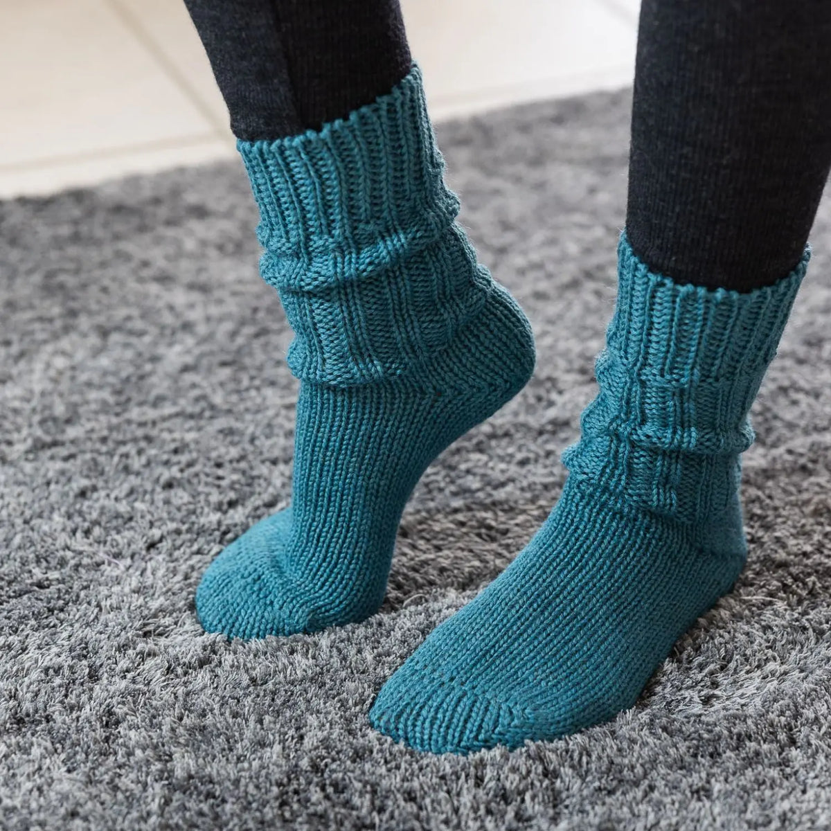 Chaussettes épaisses en laine bio maille aérée Hirsch Natur Adulte