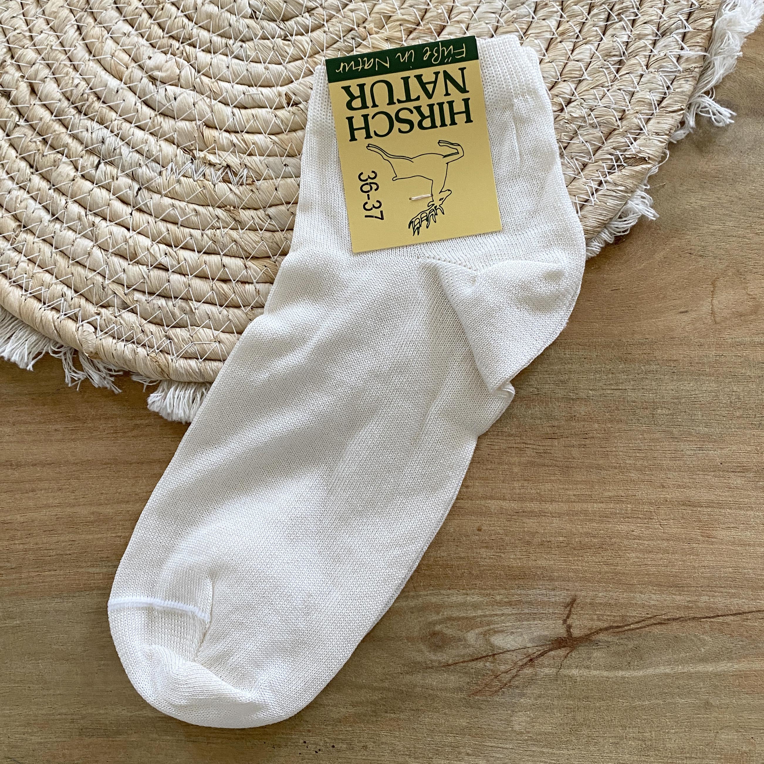 Soquettes femme 100% soie naturelle Hirsch Natur 