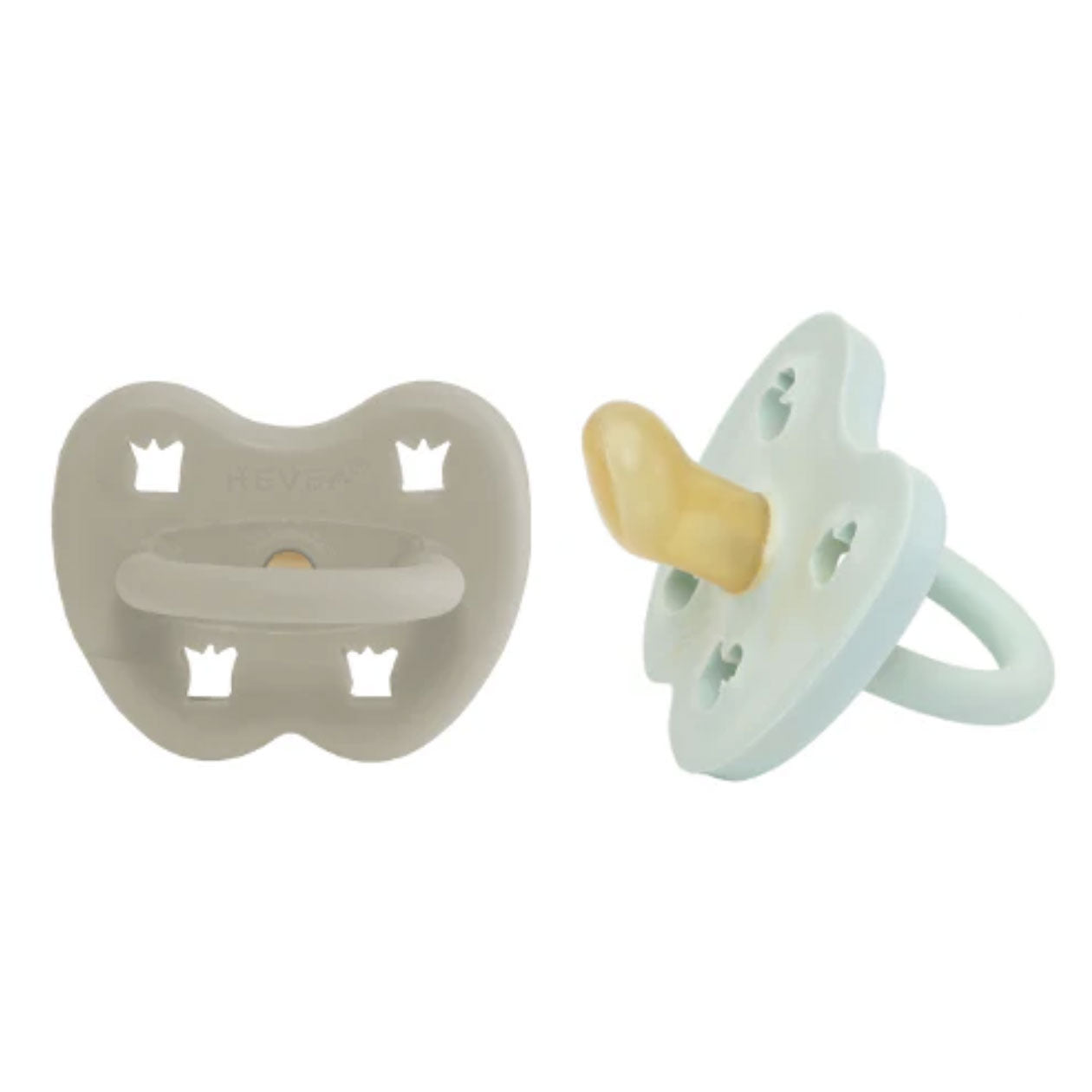 2 tétines en caoutchouc naturel Hévéa - Mellow Mint and Oatmeal 0/3mois