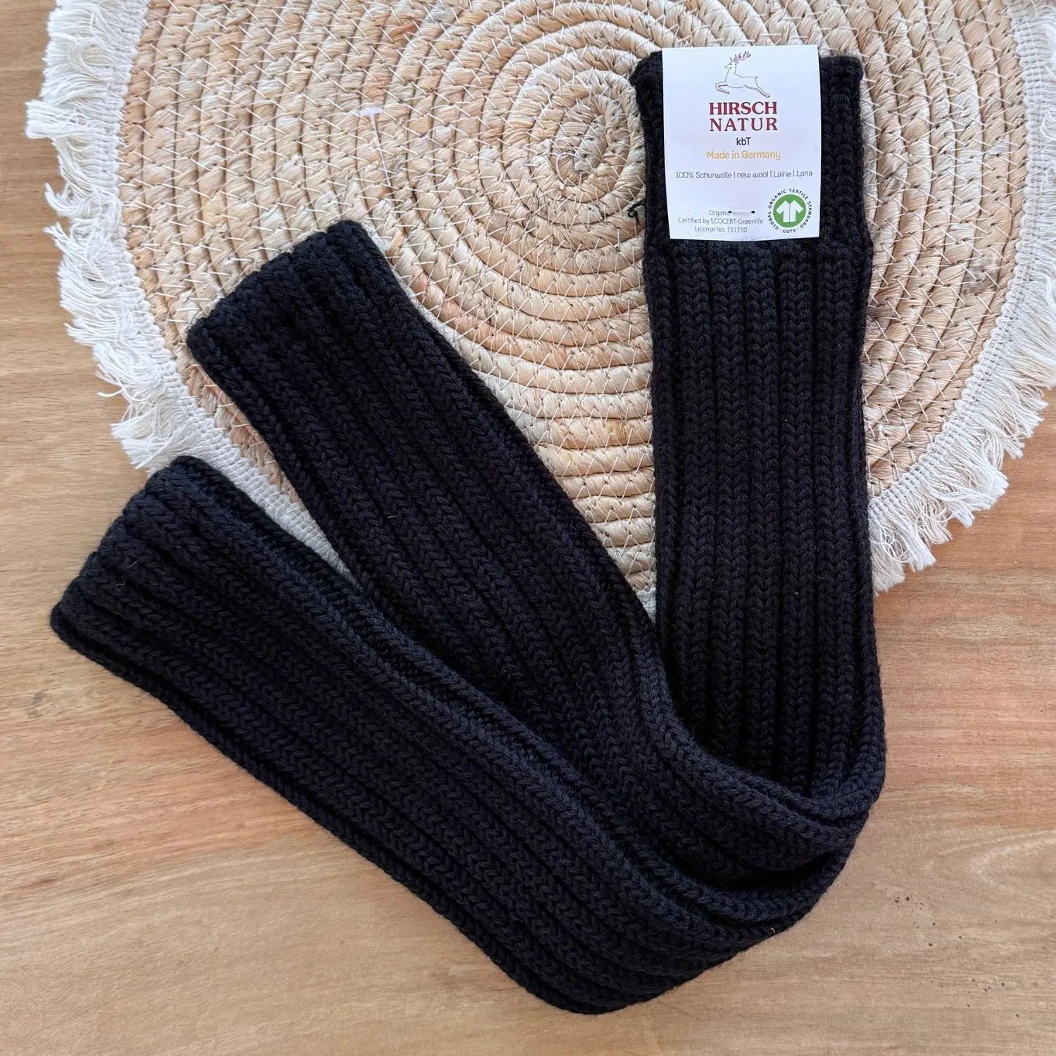 Jambières femme en laine bio Hirsch Natur