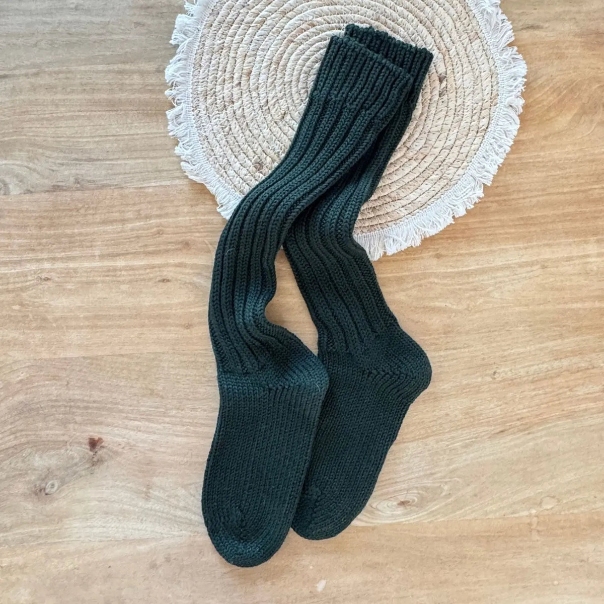 Chaussettes hautes épaisses en laine bio Hirsch Natur Adulte