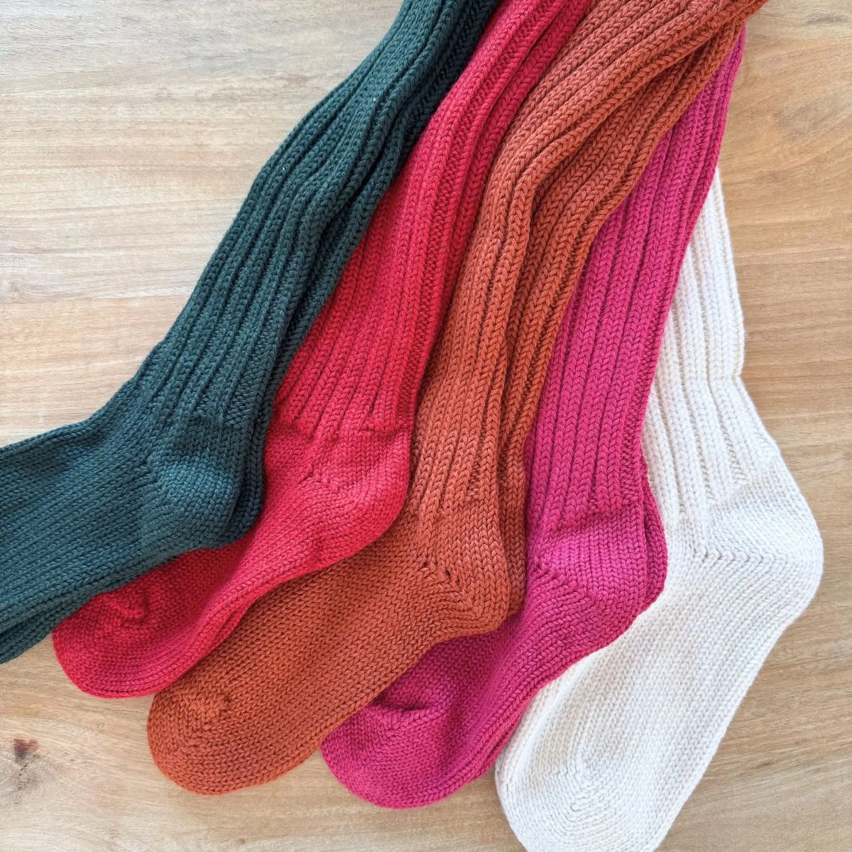 Chaussettes hautes épaisses en laine bio Hirsch Natur Adulte