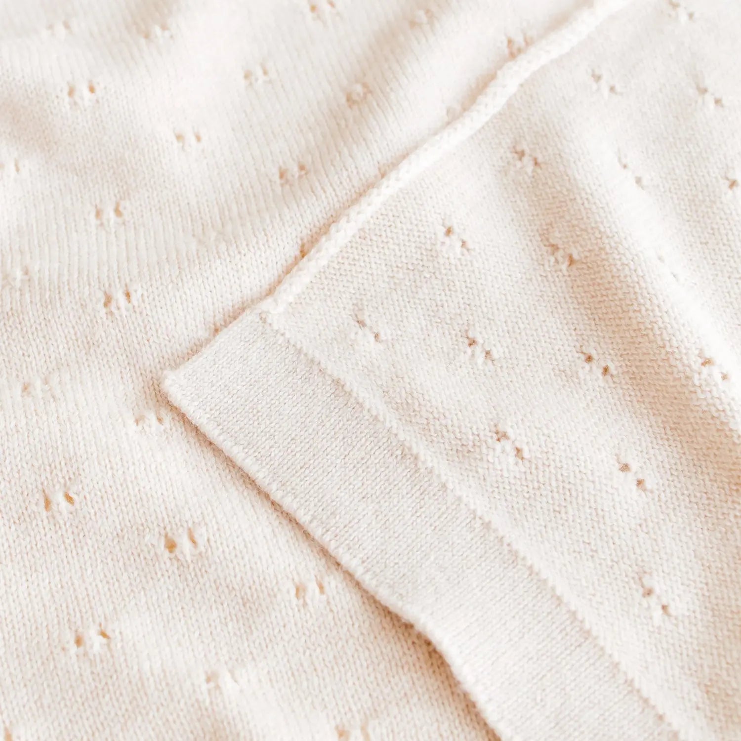 Couverture Bibi en laine mérinos extra-fine HVID – Crème 