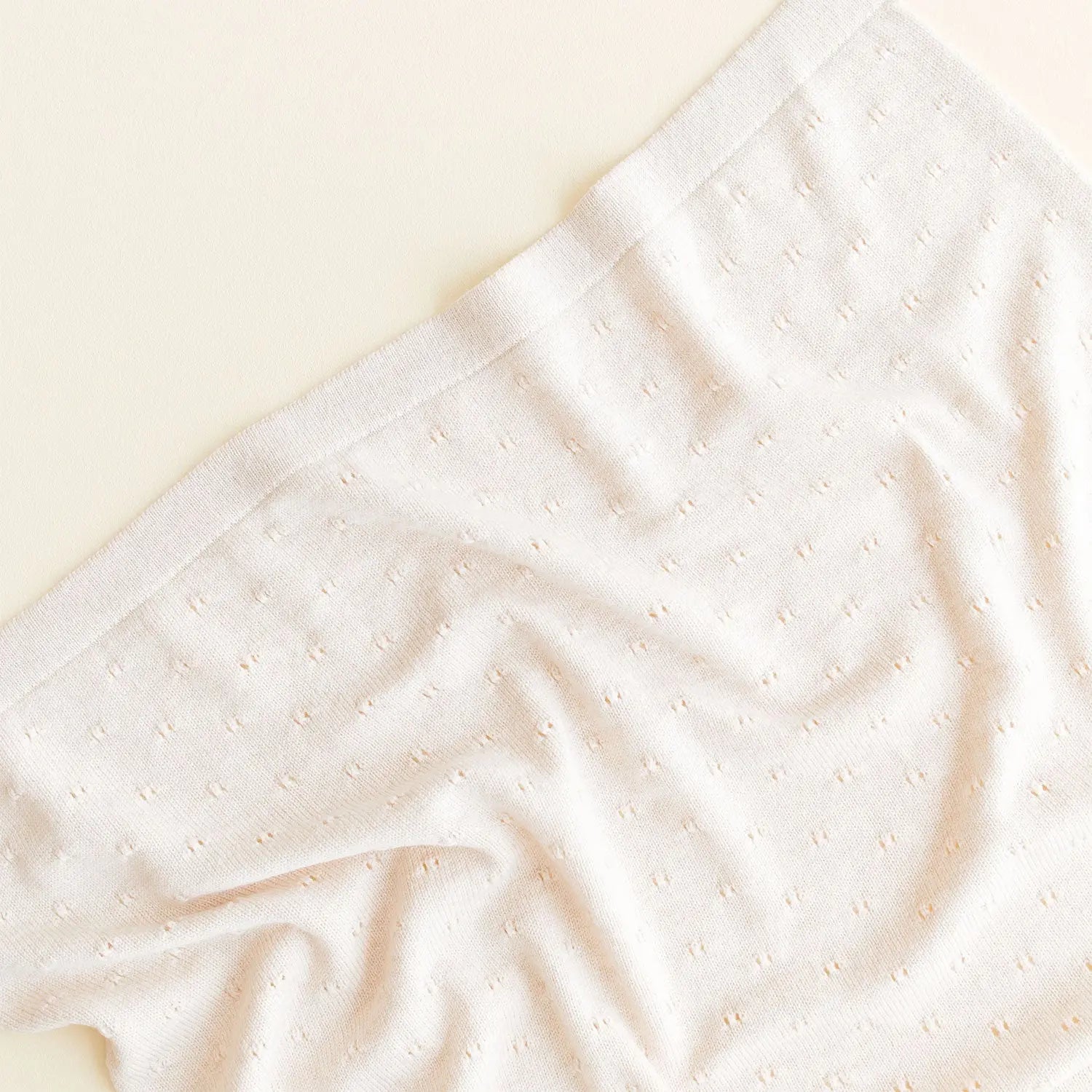 Couverture Bibi en laine mérinos extra-fine HVID – Crème 