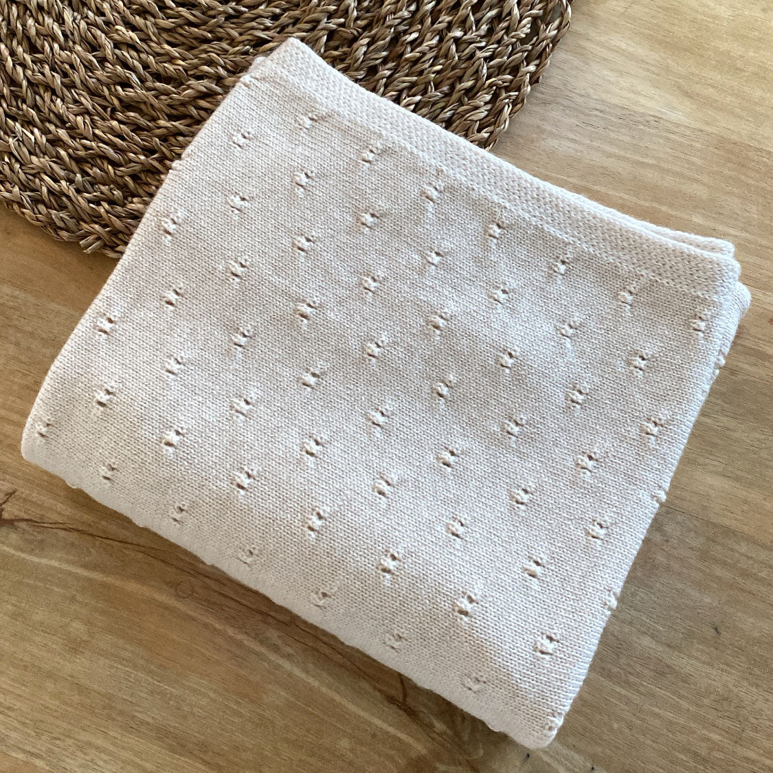 Couverture Bibi en laine mérinos extra-fine HVID – Crème 