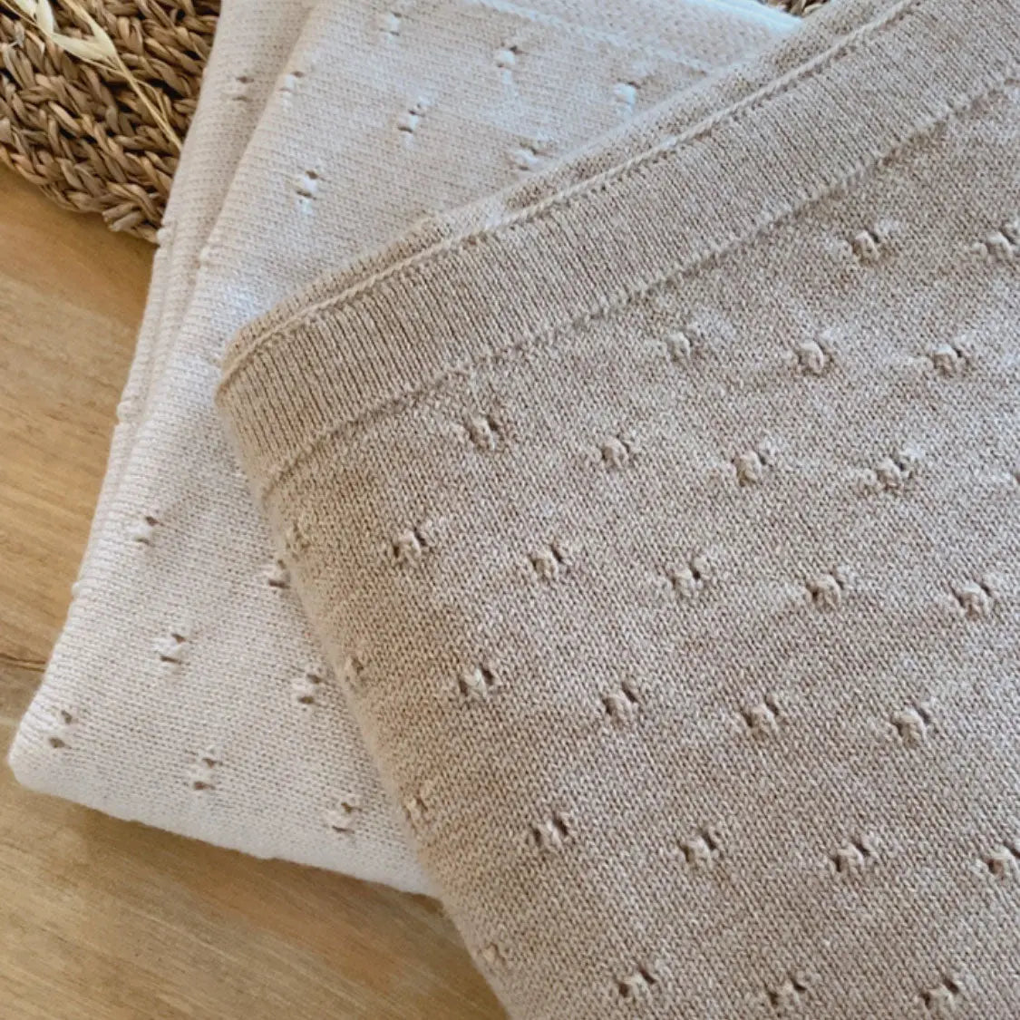 Couverture Bibi en laine mérinos extra-fine HVID – Crème 
