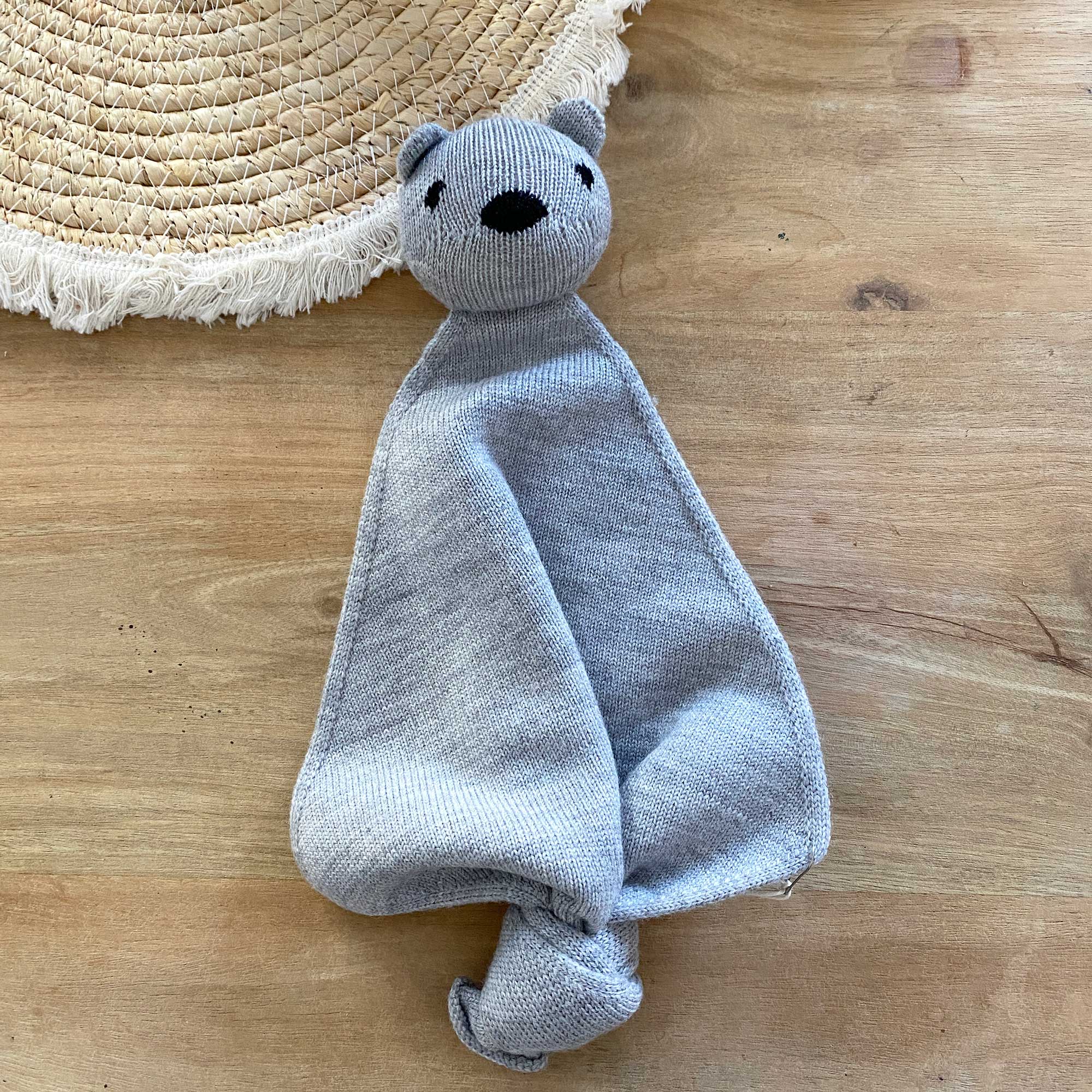 Teddy Tokki en pure laine mérinos HVID - Gris clair