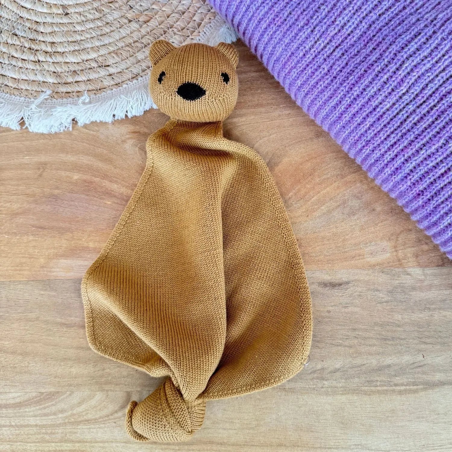Teddy Tokki en pure laine mérinos HVID - Ocre