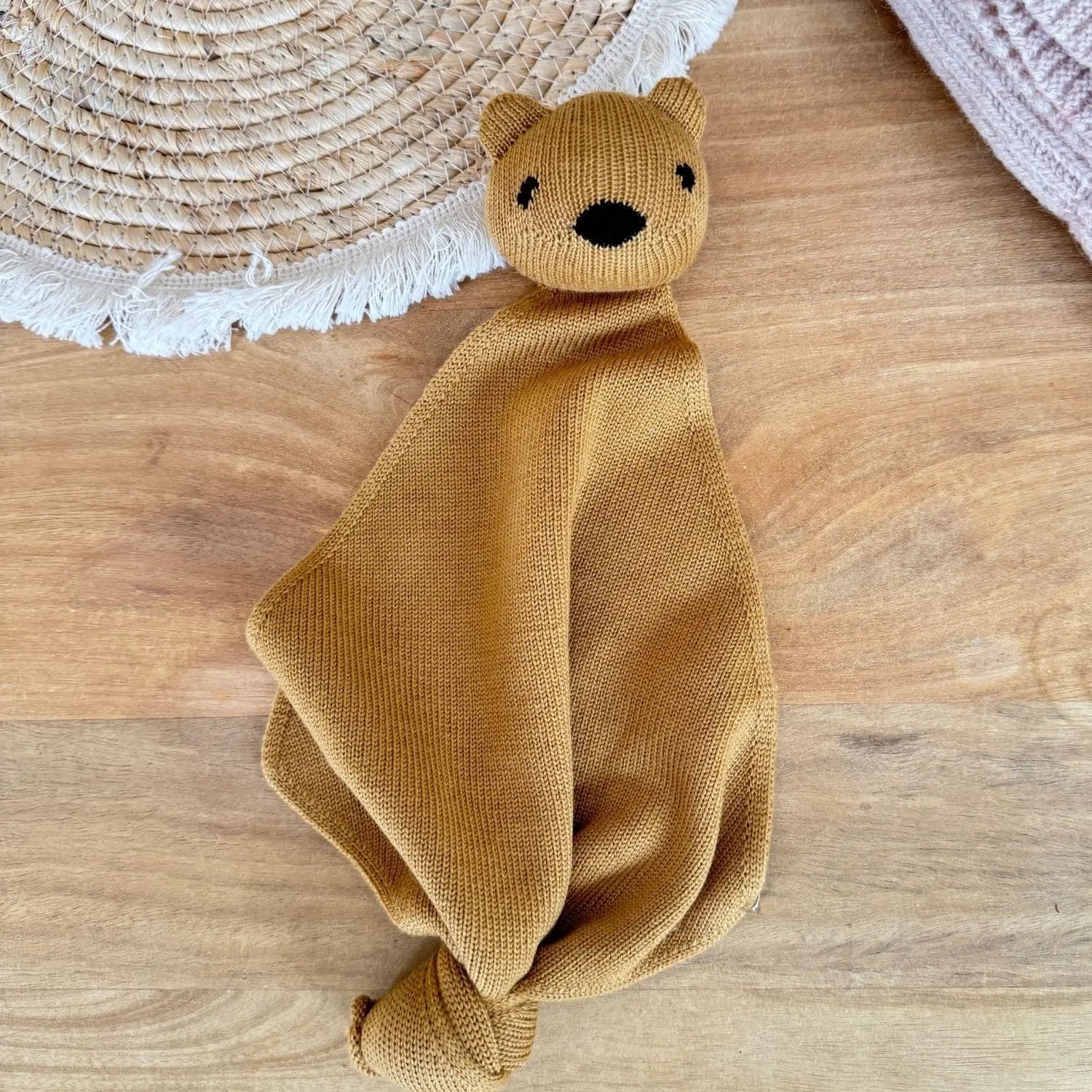 Teddy Tokki en pure laine mérinos HVID - Ocre