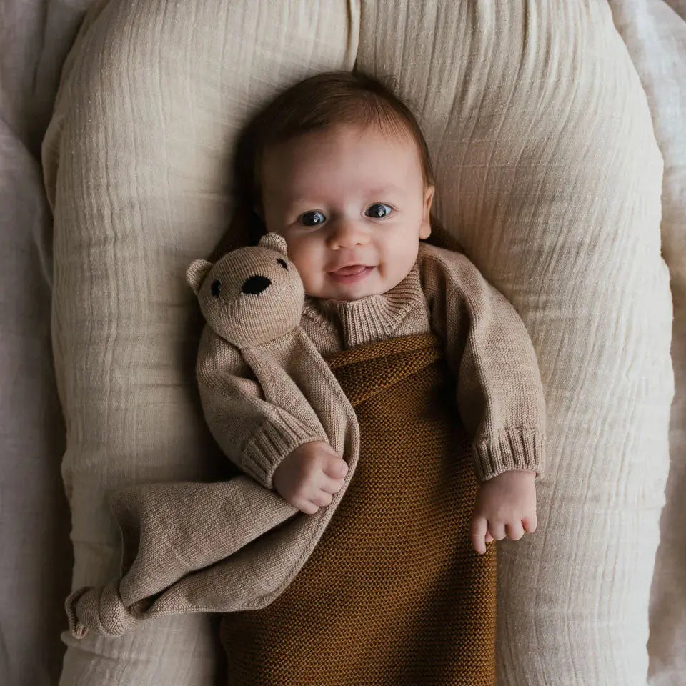Teddy Tokki en pure laine mérinos HVID - Sable - Lilinappy