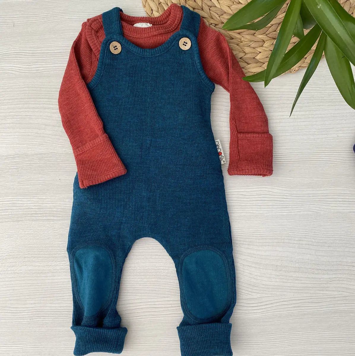 Combinaison évolutive sans manches en laine mérinos Manymonths - Lilinappy