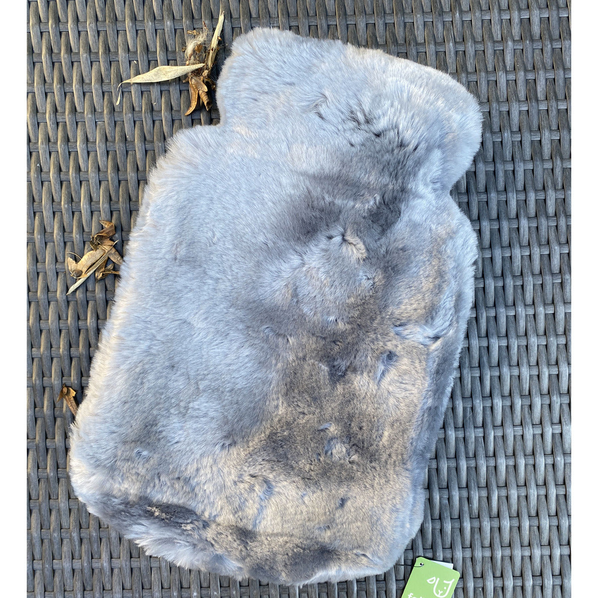 Bouillotte avec housse en peau d’agneau – 2L Gris - Lilinappy