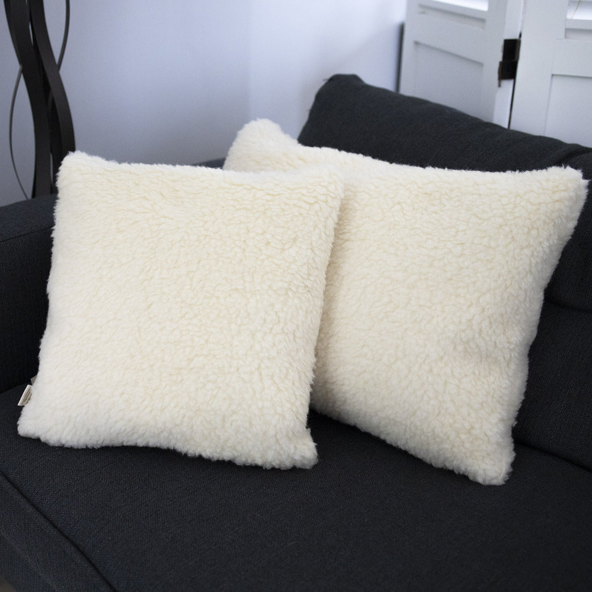 Housse en pure laine vierge Saling 40x40cm