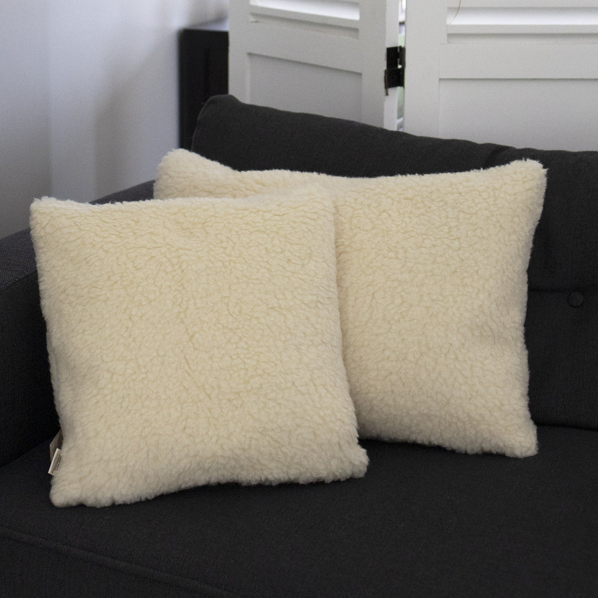 Housse en pure laine vierge Saling 40x40cm