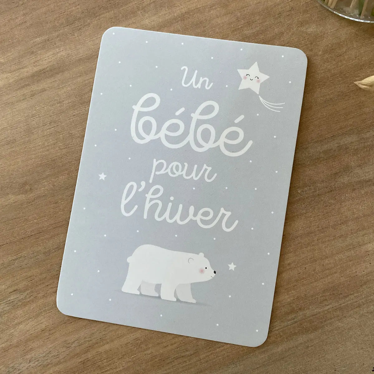 Carte Un bébé pour l'hiver Zü - Lilinappy