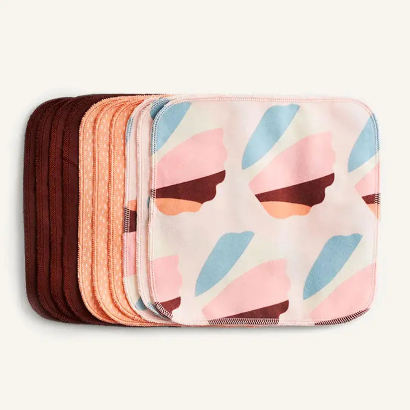 10 grandes lingettes lavables en coton bio Imse Vimse 