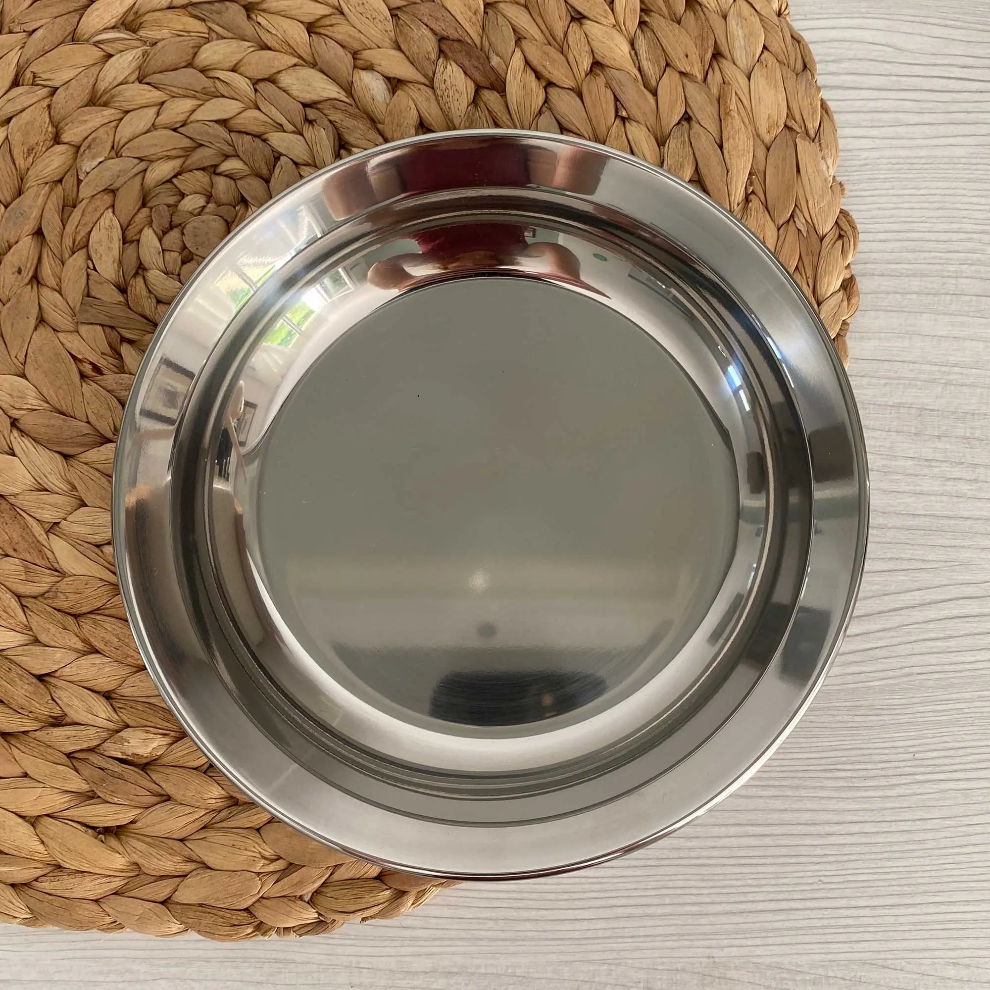 Assiette enfant inox zéro plastique Joli Monde 
