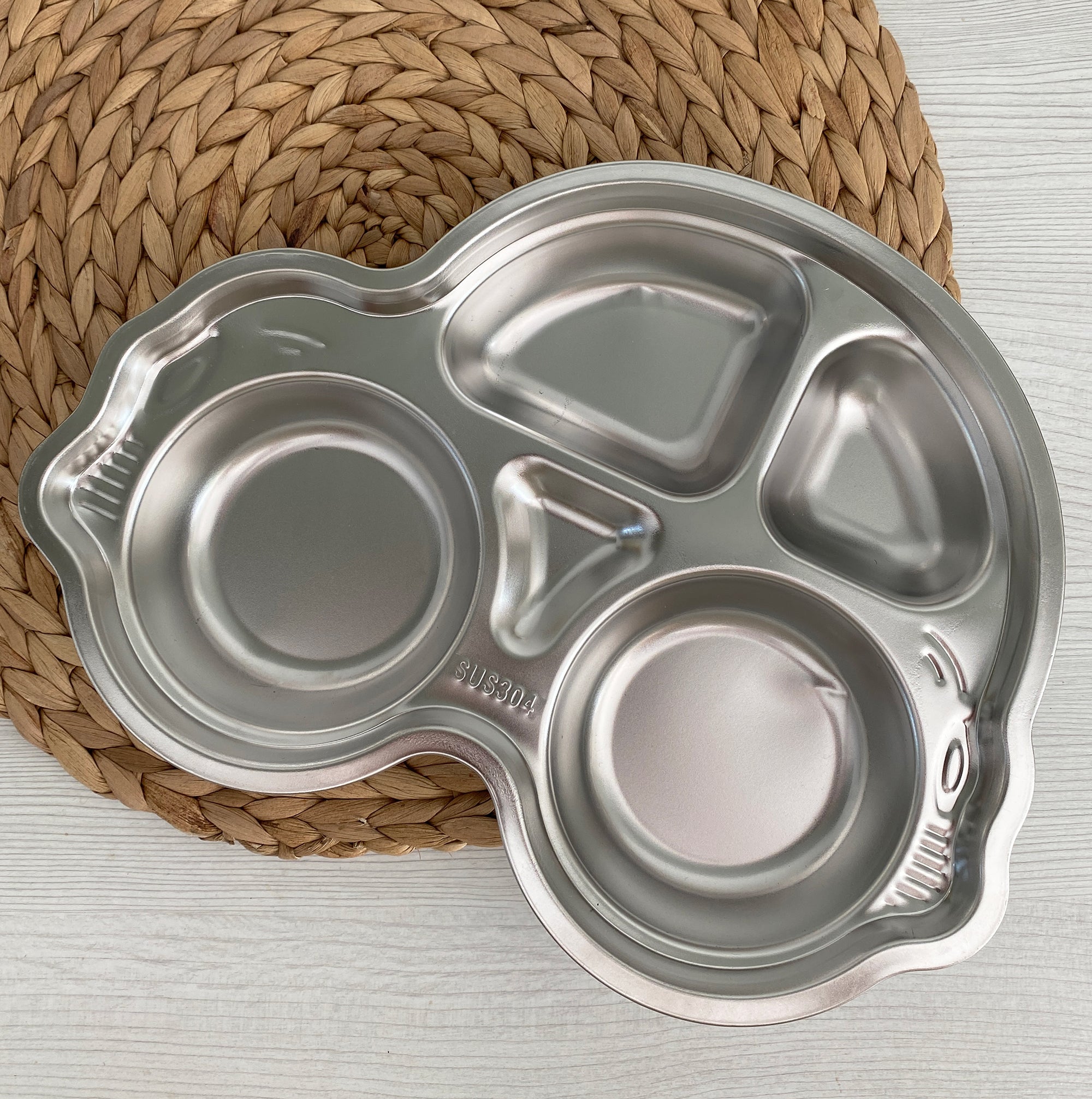 Plateau repas enfant inox compartimenté Joli Monde – Voiture 