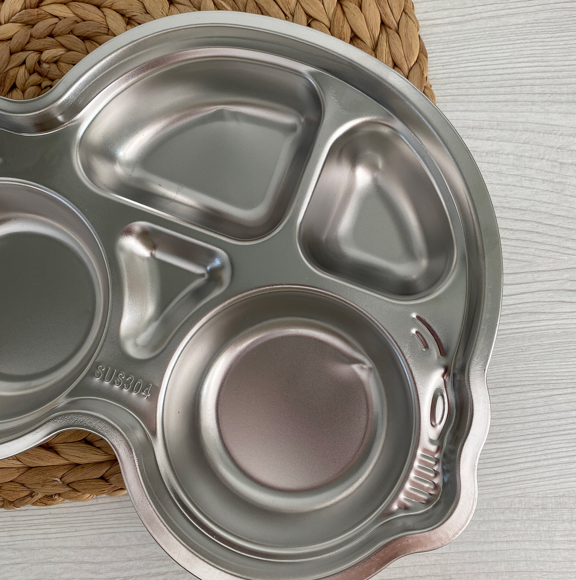 Plateau repas enfant inox compartimenté Joli Monde – Voiture 