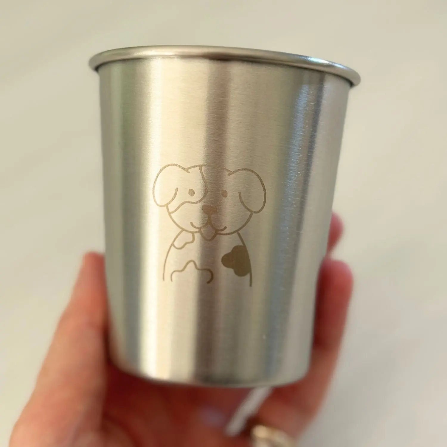 Verre enfant en inox 18/8 Joli Monde 180 ml – Motif Doggy 