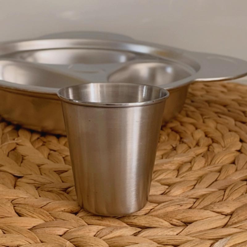Mini timbale bébé & enfant inox Joli Monde - 75ml 
