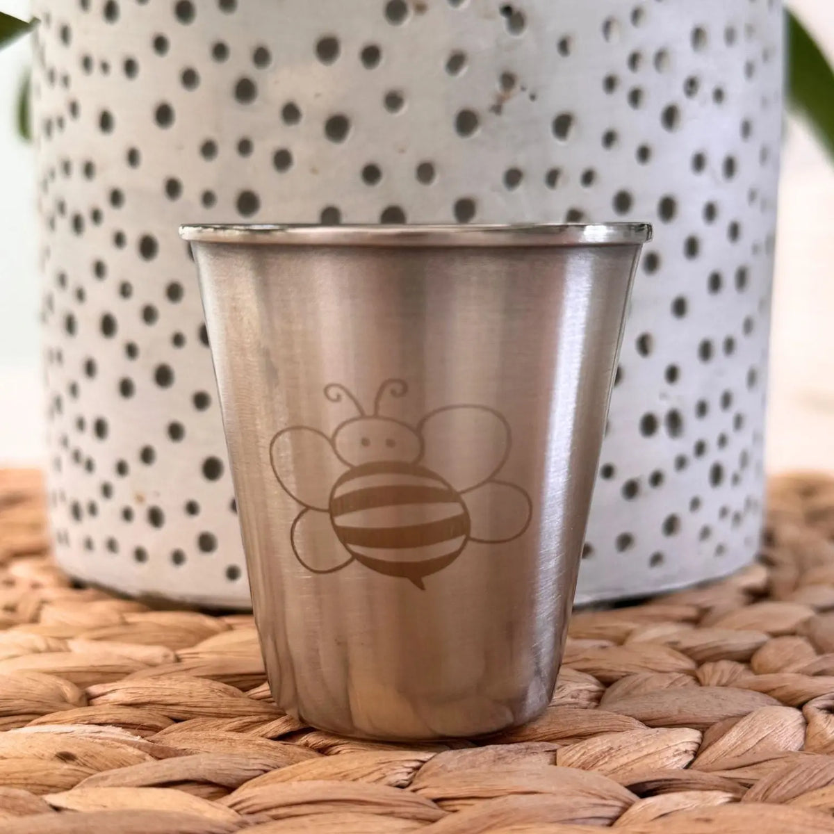 Mini timbale bébé & enfant inox Joli Monde - 75ml Abeille