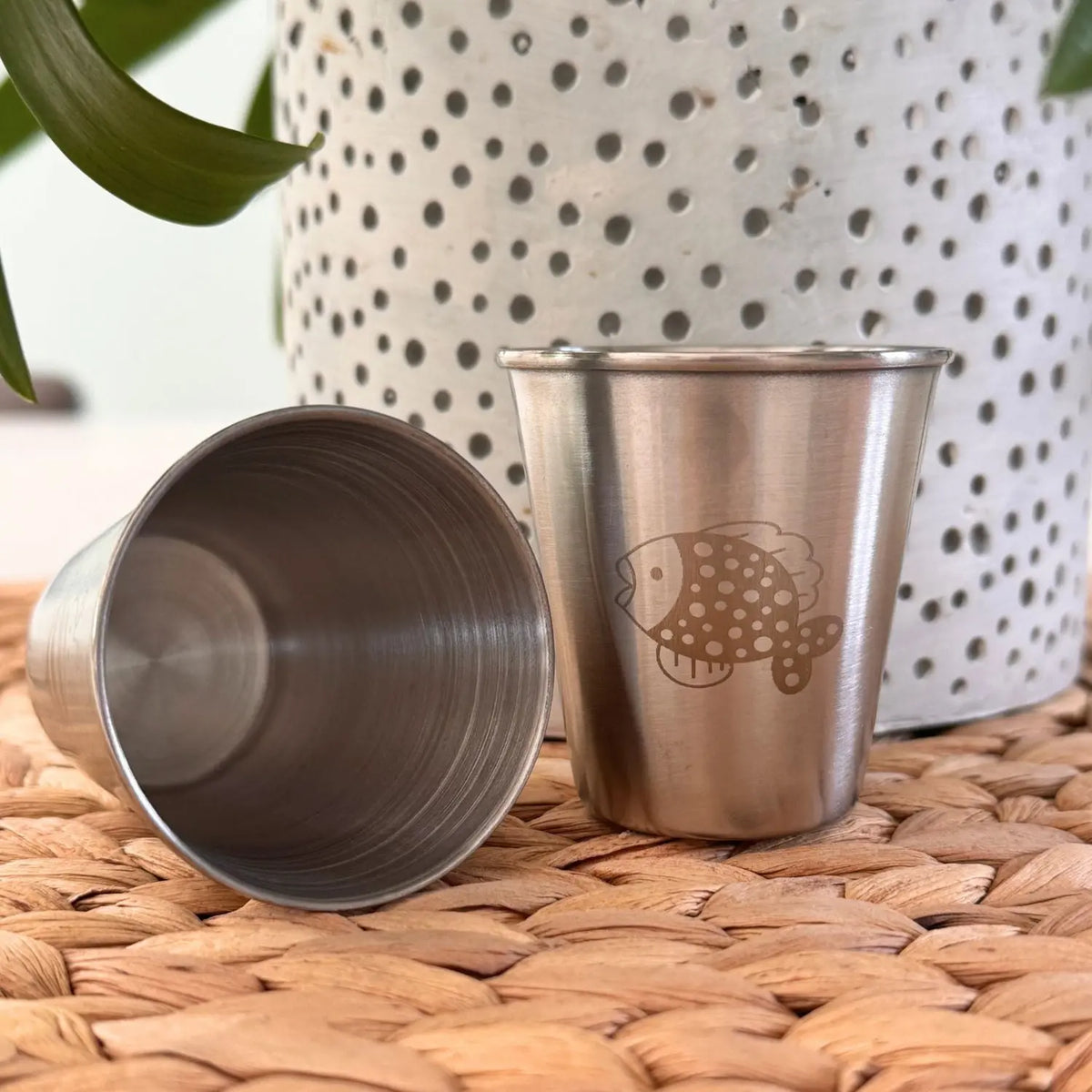 Mini timbale bébé & enfant inox Joli Monde - 75ml Coccinelle