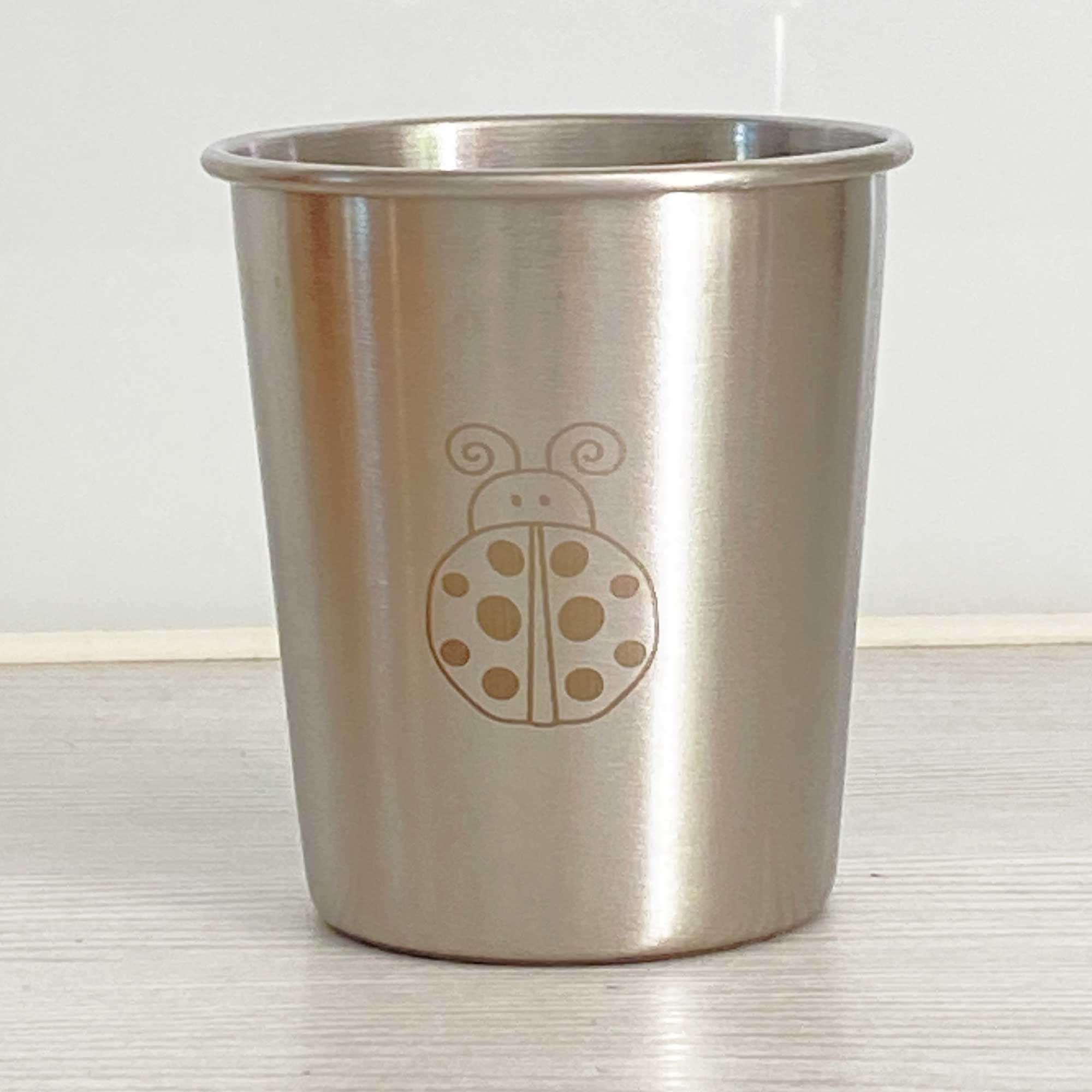 Verre enfant en inox 18/8 Joli Monde 180 ml – Motif Coccinelle