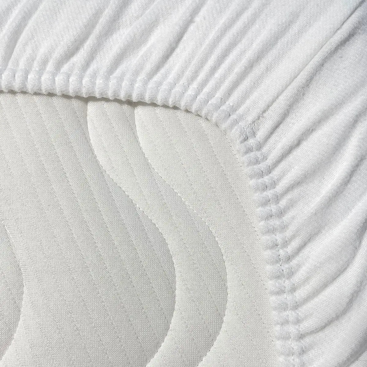 Protège-matelas en flanelle de coton bio - sans plastique Kadolis 
