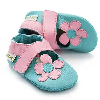 sandales kalahari turquoise cuir souple liliputi