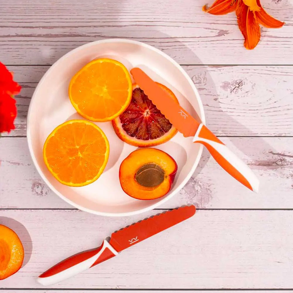 Couteau d'apprentissage Kiddikutter Papaye