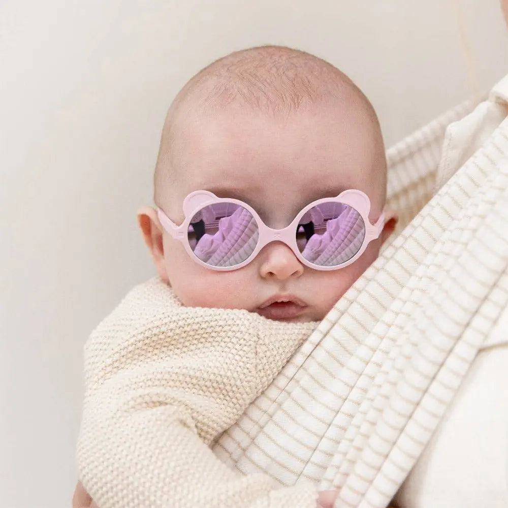 Lunettes de soleil Ourson Baby KI ET LA Rose pale